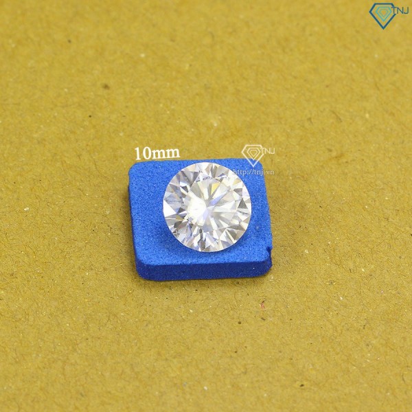 Đá Moissanite size 10.0mm DM0013 - Kiểm định GRA