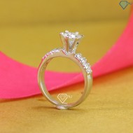 Nhẫn nữ đính kim cương Moissanite 5.5mm giá rẻ NNM0009 - Trang Sức TNJ