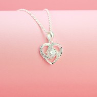 Dây chuyền kim cương Moissanite cho nữ hình trái tim 6.0mm DCNM0007