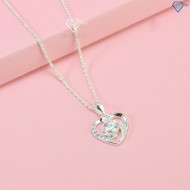 Dây chuyền kim cương Moissanite cho nữ hình trái tim 6.0mm DCNM0007 - Trang sức TNJ