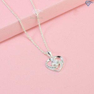 Quà sinh nhật dây chuyền kim cương Moissanite cho nữ hình trái tim 6.0mm DCNM0007 - Trang sức TNJ