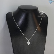 Quà tặng sinh nhật dây chuyền nữ Moissanite trái tim DCNM0009