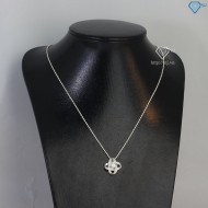 Tặng quà sinh nhật cho vợ dây chuyền nữ đính kim cương Moissanite hình cỏ 4 cánh 5.0mm DCNM0008 - Trang sức TNJ