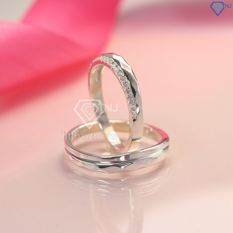 Nhẫn đôi bạc nhẫn cặp bạc đẹp ND0385 - Trang Sức TNJ