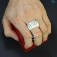 Nhẫn bạc nam cao cấp bản to đính đá NNA0463 - Trang sức TNJ