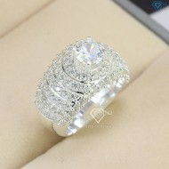Nhẫn bạc nam đẹp full đính đá sang trọng NNA0465 - Trang sức TNJ