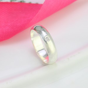 Nhẫn bạc nam đeo ngón út đơn giản NNA0476