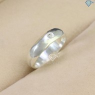 Nhẫn bạc nam đeo ngón út đơn giản NNA0476 - Trang sức TNJ