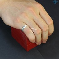 Nhẫn bạc nam đeo ngón út đơn giản NNA0476 - Trang sức TNJ