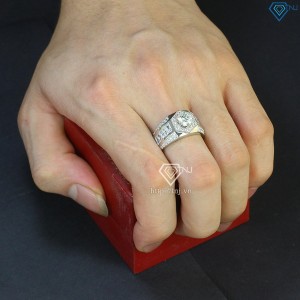 Nhẫn nam kim cương nhân tạo 6.5mm - Kiểm định GRA NNAM0022 - Trang sức TNJ