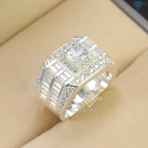 Nhẫn bạc 925 nam đính đá cao cấp NNA0472 - Trang sức TNJ