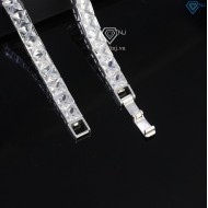 Lắc tay bạc Tennis cho nam đính đá vuông 6mm LTA0101 - Trang Sức TNJ
