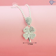 Dây chuyền bạc nữ cỏ 4 lá cao cấp đính đá DCN0704 - Trang Sức TNJ