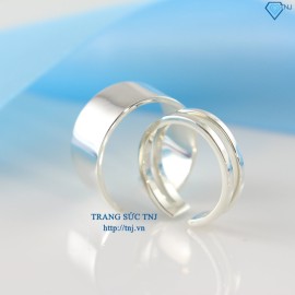 Nhẫn đôi bạc nhẫn cặp bạc đẹp ND0222