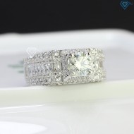 Nhẫn nam kim cương Moissanite đẹp 6.5mm - Kiểm định GRA NNAM0027 - Trang sức TNJ