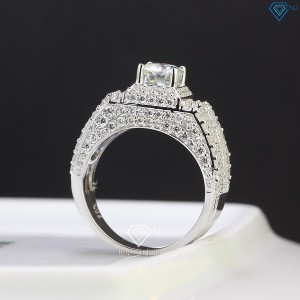 Nhẫn nam kim cương Moissanite đẹp 6.5mm - Kiểm định GRA NNAM0027 - Trang sức TNJ