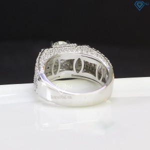 Nhẫn nam kim cương Moissanite đẹp 6.5mm - Kiểm định GRA NNAM0027 - Trang sức TNJ