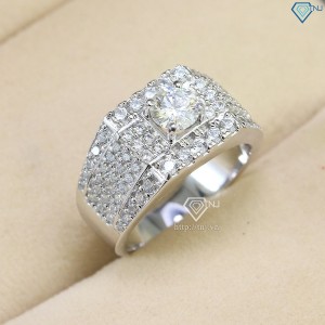 Nhẫn nam Moissanite đính kim cương 5.5mm NNAM0032