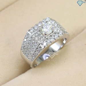 Nhẫn nam Moissanite đính kim cương 5.5mm - Kiểm định GRA NNAM0032 - Trang sức TNJ