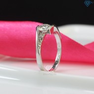 Nhẫn nữ Moissanite đính kim cương 5mm NNM0014 - Trang Sức TNJ