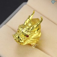 Nhẫn nam bạc xi mạ vàng 18k hình đầu rồng NNA0122-XV