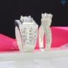 Nhẫn đôi bạc nhẫn cặp bạc cao cấp đẹp ND0489 - Trang Sức TNJ
