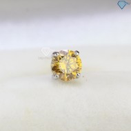 Bông tai nam đính kim cương Moissanite vàng 6mm BTAM0006