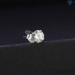 Bông tai Moissanite nam kim cương 5mm BTAM0011 - Trang Sức TNJ