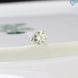 Bông tai Moissanite nam kim cương 5mm BTAM0011 - Trang Sức TNJ