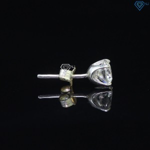 Bông tai Moissanite nam kim cương 6mm BTAM0012 - Trang Sức TNJ