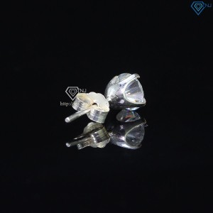 Bông tai Moissanite nam kim cương 6mm BTAM0012 - Trang Sức TNJ