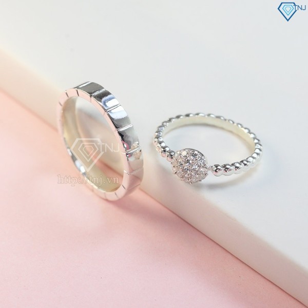 Nhẫn đôi bạc nhẫn cặp bạc đẹp ND0388 - Trang Sức TNJ