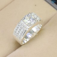 Nhẫn nam bạc 925 đính đá trắng NNA0499 - Trang sức TNJ