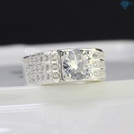 Nhẫn nam bạc 925 đính đá trắng NNA0499 - Trang sức TNJ