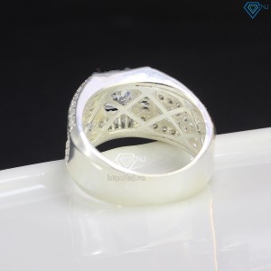 Nhẫn bạc nam thiết kế đính đá NNA0508 - Trang sức TNJ