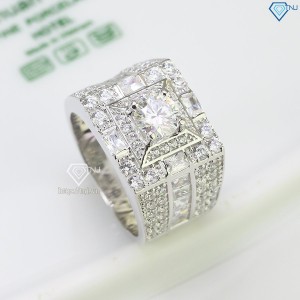 Nhẫn nam Moissanite cao cấp 6.0mm - Kiểm định GRA NNAM0044 - Trang sức TNJ