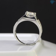 Nhẫn Moissanite nam đính kim cương 8.0mm Hà Nội - Kiểm định GRA NNAM0045 - Trang sức TNJ