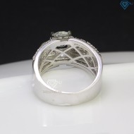 Nhẫn bạc nam đính kim cương Moissanite 7.0mm - Kiểm định GRA NNAM0046 - Trang sức TNJ