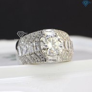 Nhẫn Moissanite nam sang trọng 9.0mm - Kiểm định GRA NNAM0048 - Trang sức TNJ