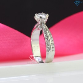 Nhẫn nữ Moissanite đính kim cương sang trọng 5.5mm - Kiểm định GRA NNM0020 - Trang Sức TNJ