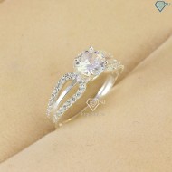 Nhẫn bạc nữ cách điệu giá rẻ NN0422 - Trang Sức TNJ