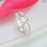 Nhẫn bạc nữ cách điệu giá rẻ NN0422 - Trang Sức TNJ