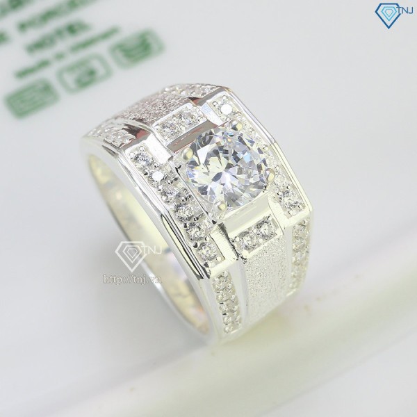 Nhẫn bạc nam cách điệu bắn cát NNA0521 - Trang sức TNJ