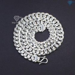 Dây chuyền bạc nam mắt xích bản to 3 cây DCK0111