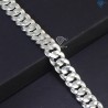 Dây chuyền bạc nam mắt xích bản to 3 cây DCK0111