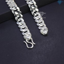 Dây chuyền bạc nam mắt xích bản to 3 cây DCK0111