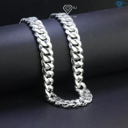 Dây chuyền bạc nam mắt xích bản to 3 cây DCK0111