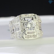 Nhẫn bạc nam bản to đính đá cao cấp NNA0524 - Trang sức TNJ