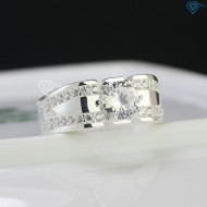 Nhẫn bạc nam bản nhỏ đính đá NNA0525- Trang sức TNJ