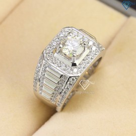 Nhẫn nam kim cương nhân tạo Moissanite đẹp 6.5mm - Kiểm định GRA NNAM0065 - Trang sức TNJ